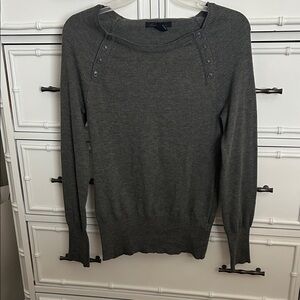 Kenneth Cole New York Charcoal Buttoned Sweater